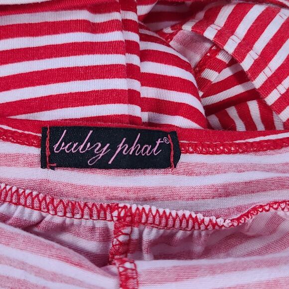 Baby Phat Y2K women's maxi dress halter top red&white striped NWT Size 1X Beachy - Picture 11 of 11